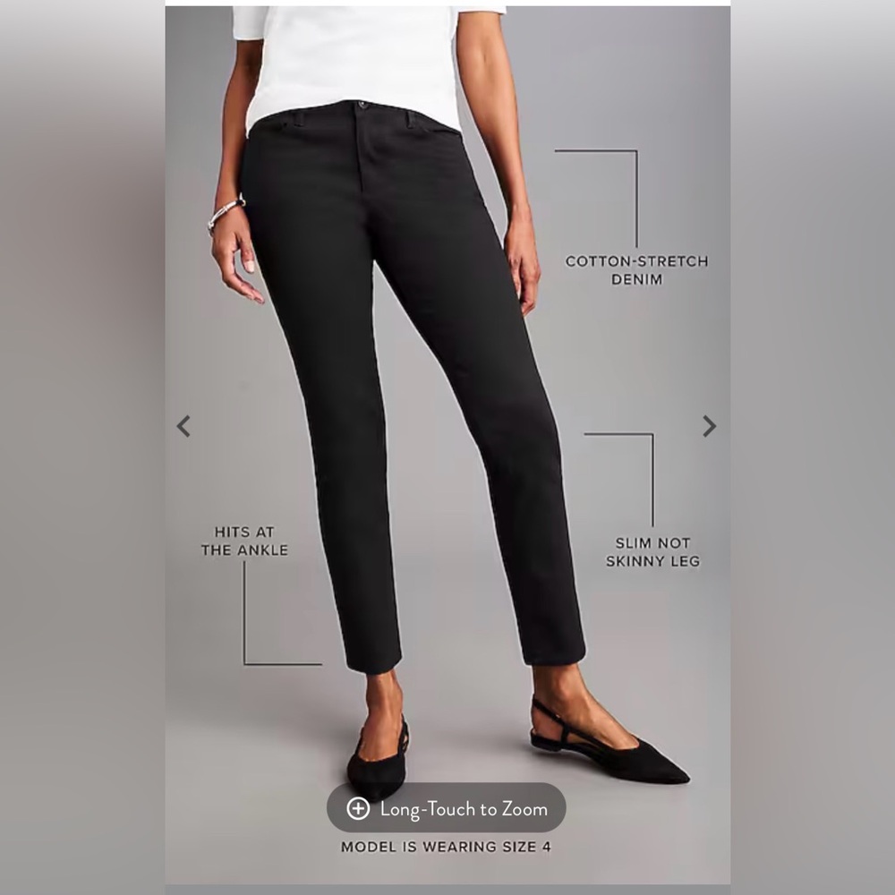 NWT J. Jill Authentic Fit Slim Ankle Leg Jeans